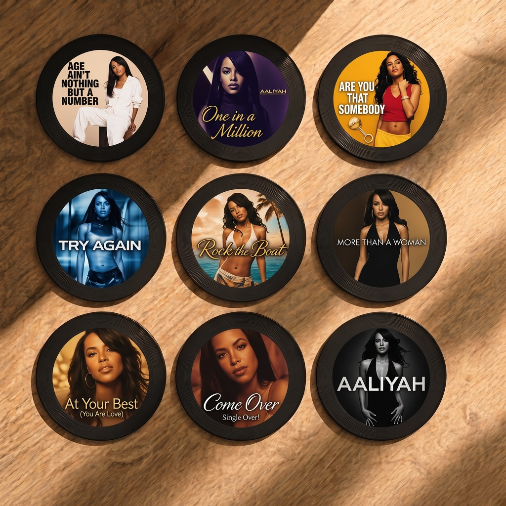 Aaliyah Vinyl Frame
